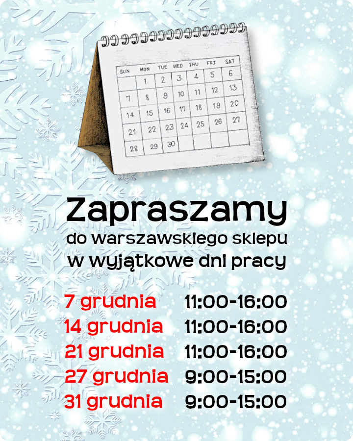 Wyjątkowe Dni Pracy Grudzień