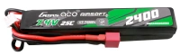 Gens ace 25C 2400mAh 2S2P 7.4V Saddle Airsoft Gun Lipo Battery with Mini Deans(T) Plug