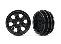 Komplet obręczy kół 1.0" - czarne TRX-4M | Traxxas 9770