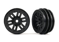 Komplet obręczy kół 1.0" - czarne TRX-4M | Traxxas 9768