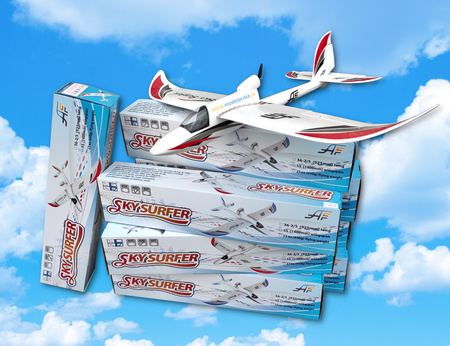 Motoszybowiec Sky Surfer 1400mm EPP RTF 2,4GHz MODE 2 Czerwony