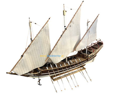 Drewniany żaglowiec Szebeka XVIII w. (550mm)