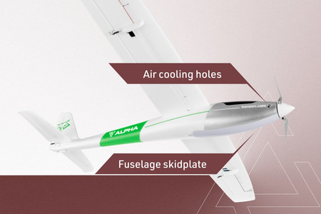Motoszybowiec Kavan Alpha 1500 V2 ARF 1492mm Zielony | KAV02.8075V2