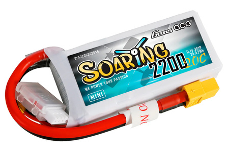 Akumulator LiPo 2200mAh 11,1V 3S1P 20C XT60 Soaring Mini | GEA22003S20X6 GENS ACE