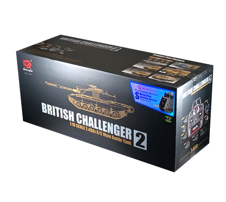 Czołg Zdalnie Sterowany British Challenger II 1/16 2,4GHz RTR V7.0 | 3908-1B HENG LONG
