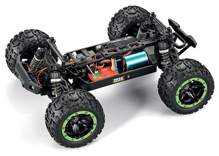 BlackZon Slyder Turbo Brushless MT Monster Truck 1/16 4WD Bezszczotkowy Zielony Samochód Zdalnie Sterowany Model RC | 540208