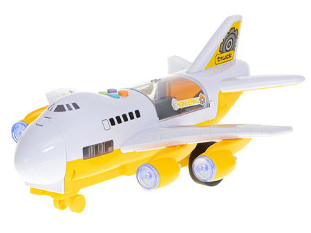 Samolot transportowy + 6 maszyn budowlanych