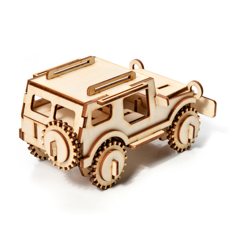 Little Story Drewniane Puzzle Model 3D Jeep 12,5x7x6,5cm | D003