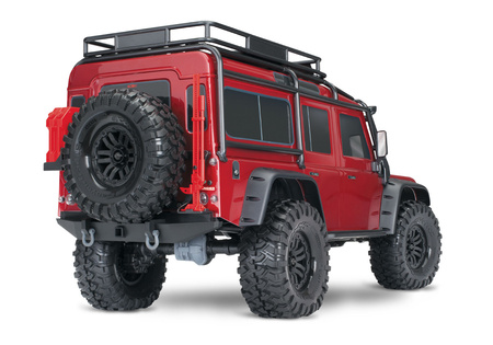 Traxxas TRX-4 Land Rover Defender 1:10 Czerwony Samochód Zdalnie Sterowany Model RC | 82256-4-RED