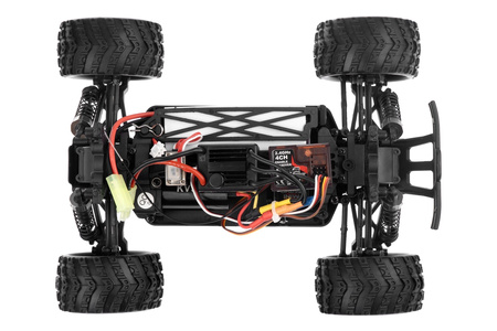 Samochód Himoto Monster Truck MT 1:18 Mastadon Brushless 2,4GHz RTR Model RC Zdalnie Sterowany Czerwony | HME18MTL-R