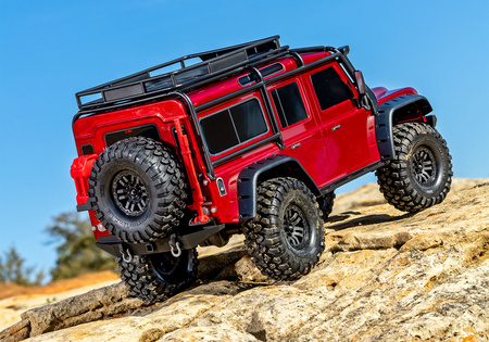 NOWY! TRX-4 Land Rover Defender Bezspinkowy Clipless Body 1/10 (piaskowy) | 82256-4 TRAXXAS
