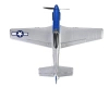 Mini Mustang P51D Scaled Warbird Airplane niebieski RTF (450mm) | TOP097B01 TOP RC HOBBY