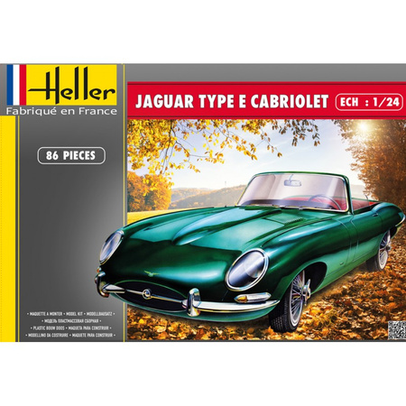 Jaguar Type E l8 OTS Cabrio 1:24 | Heller 80719
