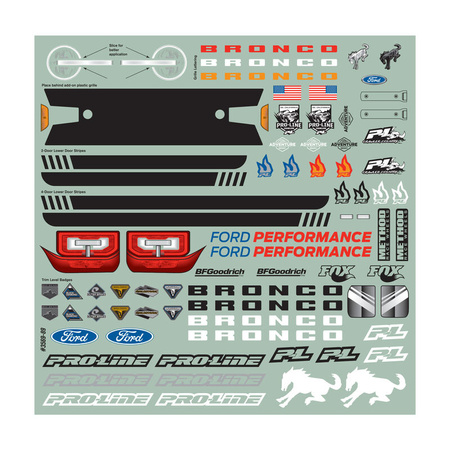 Karoseria 1:10 2021 Ford Bronco (313mm) transparentna | ProLine P357000