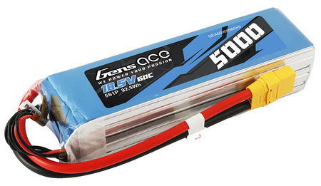 Akumulator LiPo 5000mAh 18,5V 60C 5S1P XT90 | GEA50005S60X9 GENS ACE