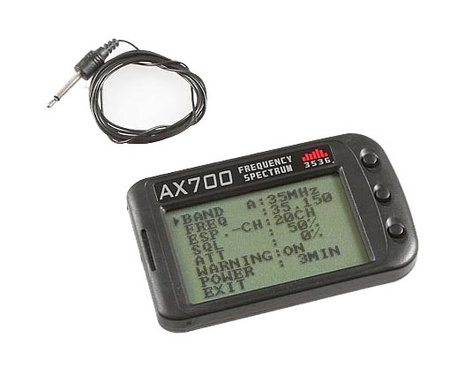 Modelarski skaner częstotliwości AX700 35/36 MHz - RC System