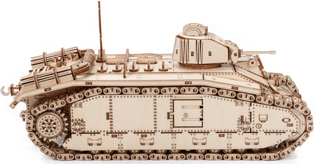 Little Story Drewniane Puzzle Model 3D Czołg Char B1 World of Tanks 29x11x13cm | WOT06