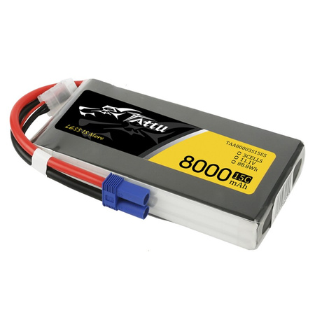TATTU 8000mAh 11.1V 15C 3S1P Lipo | GENS ACE & TATTU