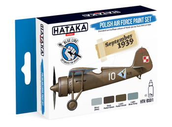 Zestaw farb akrylowych (Polish Air Force Paint Set September 1939) | HTK-BS01 HATAKA