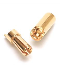 Gold / banan 5,5 mm -  złącze męskie 1szt