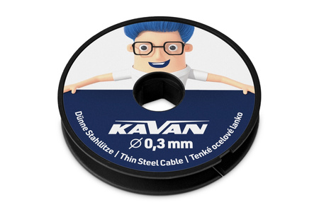 Linka Stalowa Pleciona Kabel 0,3mm 50m | KAV50.1390 KAVAN