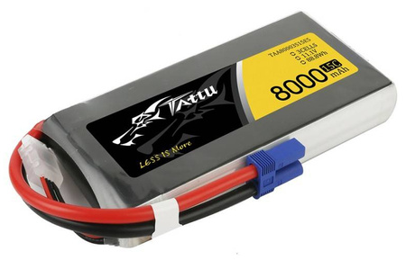 Akumulator LiPo 8000mAh 11,1V 15C 3S1P EC5 | TAA80003S15E5 TATTU