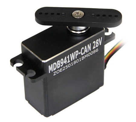 Serwo Cyfrowe Wieloobrotowe HiTEC MDB941WP-UAVCAN/DroneCAN-28V (ST) 8-32V 35kg/cm 0,075s/60° 360° IP67 | 1-03334