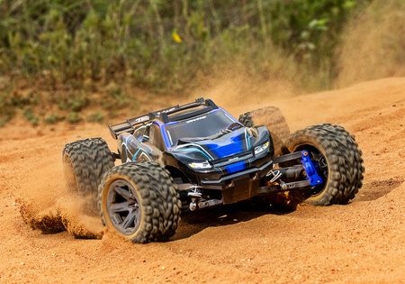 Traxxas Rustler 4X4 BL-2S 1:10 4WD Niebieski Samochód Zdalnie Sterowany Model RC | 67164-4-BLUE