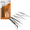 Pęsety Modelarskie Precyzyjne Metalowe 5szt. 11,5-15cm | VERGIONIC
