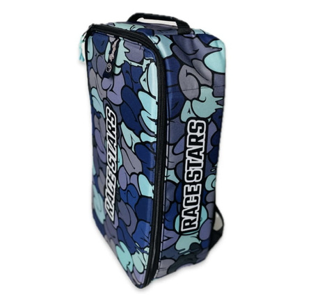 Plecak transportowy na model Double Backpack (blue graffiti) | RACE STARS