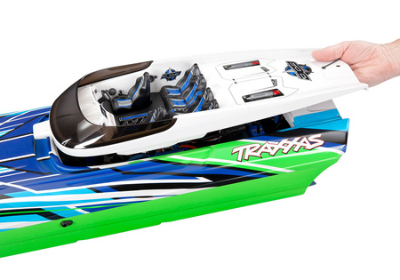 Traxxas DCB M41 Widebody Katamaran Motorówka Zdalnie Sterowana Model RC Zielona 1/10 | 57046-4 TRAXXAS