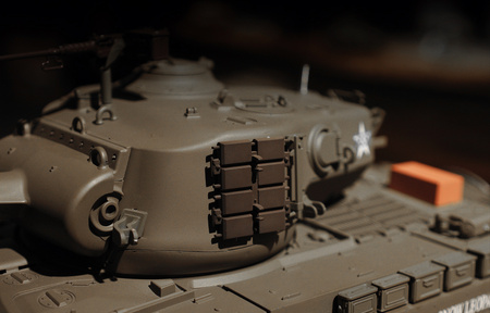 Czołg Zdalnie Sterowany U.S. Medium Tank M26 Pershing 1:16 RTR 2,4Ghz Model RC | 3838-1U HENG LONG