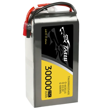 Akumulator LiPo 30000mAh 22,2V 25C 6S1P AS150+XT150 | TAA30K6S25ASX TATTU