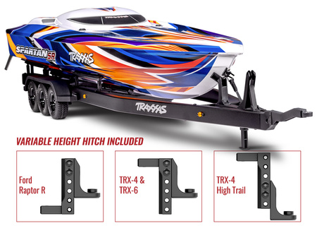 Przyczepa Do Łodzi Traxxas Spartan DCB M41 Widebody Triple-Axle Boat Trailer | 10350 TRAXXAS