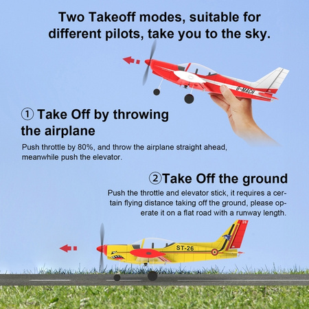 Mini SF260 450 Marchetti Leonardo RTF 450mm Czerwony | TOP107B02 TOP RC HOBBY