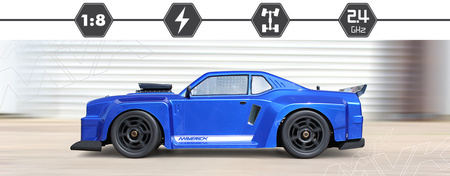 Maverick QuantumR Flux Muscle Truck 4WD 4S 1/8 Brushless (niebieski) | 150310 HPI