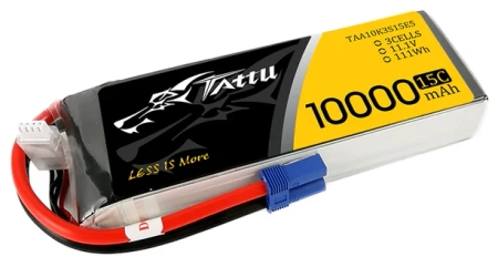Akumulator LiPo 10000mAh 11,1V 15C 3S1P EC5 | TAA10K3S15E5 TATTU