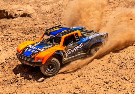 Traxxas Mini Slash 4X4 BL-2S Short Course 1:16 Żółty Samochód Zdalnie Sterowany Model RC | 108164-1-YLW