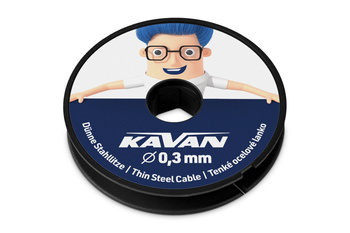Linka Stalowa Pleciona Kabel 0,3mm 50m | KAV50.1390 KAVAN