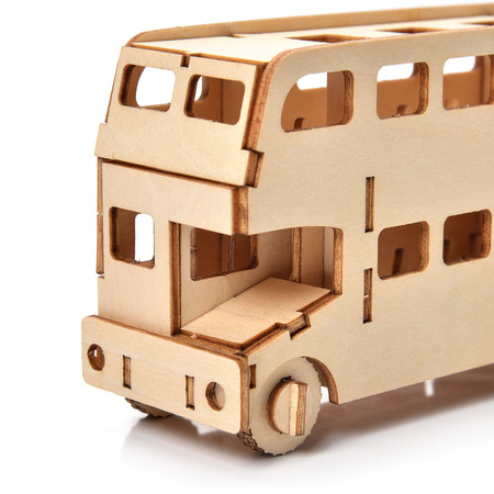 Little Story Drewniane Puzzle Model 3D Autobus 13,7x4,6x7,4cm | D002