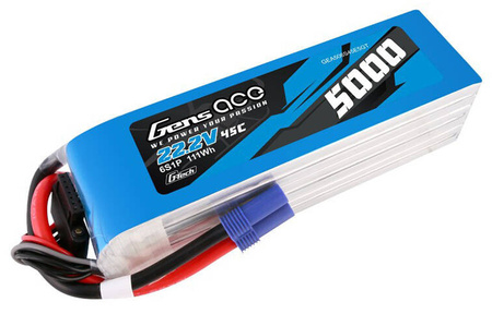 Akumulator LiPo 5000mAh 22,2V 45C 6S1P EC5 G-Tech | GEA506S45E5GT GENS ACE