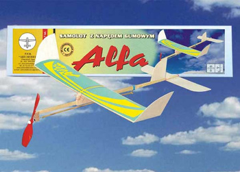 ALFA samolot z napędem gumowym