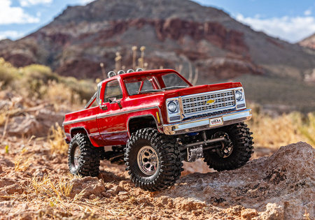Traxxas TRX-4M Chevrolet K10 High Trail Edition 1:18 Crawler 4X4 Czerwony Samochód Zdalnie Sterowany Model RC | 97064-1-RED