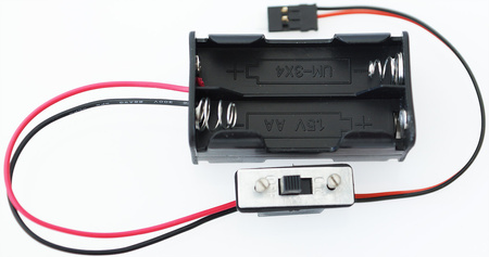 Koszyk Na Baterie z Włącznikiem On/Off 4xAA 6V JR Graupner | 56692 MULDENTAL ELEKTRONIK