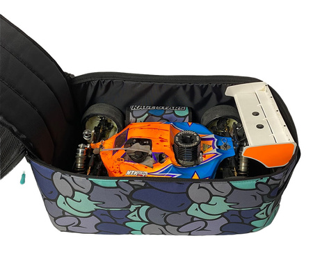 Plecak Transportowy Backpack Na Model 1/8 Blue Graffiti | RACE STARS