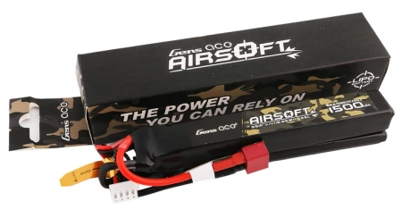 Akumulator LiPo 1500mAh 11,1V 25C 3S1P Dean-T Nunchuck 2X Airsoft Gun | GEA15003S25D2 GENS ACE