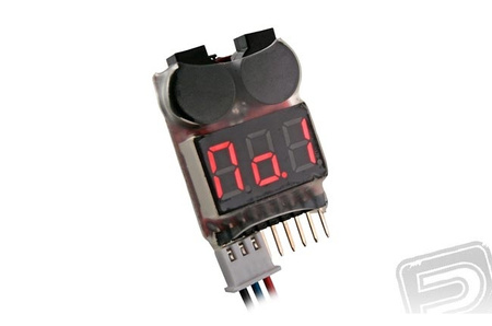 Lipo alarm 1-8S sygnalizator spadku napięcia