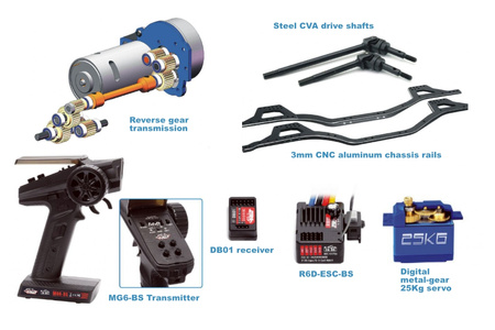 Samochód Zdalnie Sterowany Intruder Crawler Srebrny 1/10 | RGT-EX86020-2 RGT