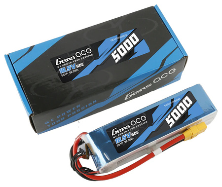 Akumulator LiPo 5000mAh 18,5V 60C 5S1P XT90 | GEA50005S60X9 GENS ACE