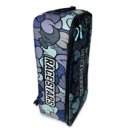 Plecak transportowy na model Double Backpack (blue graffiti) | RACE STARS